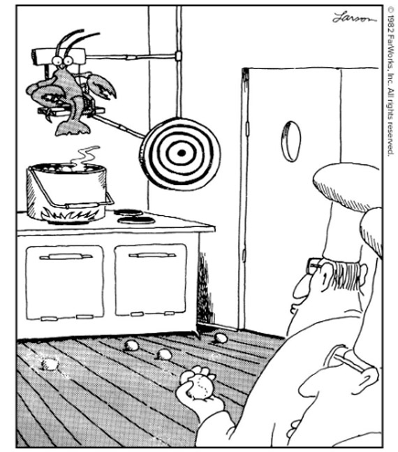 Gary Larson from the Far Side - https://www.thefarside.com/
